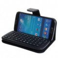Buena calidad 2 en 1 caso y teclado Bluetooth para Samsung Galaxy S4/GT-I9500 (Negro)